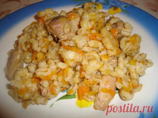 Перловая каша с курицей в казане — вкусное и полезное блюдо для всей семьи