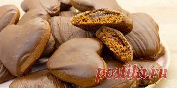 ИМБИРНОЕ ПЕЧЕНЬЕ С МАРМЕЛАДОМ И ШОКОЛАДНОЙ ГЛАЗУРЬЮ