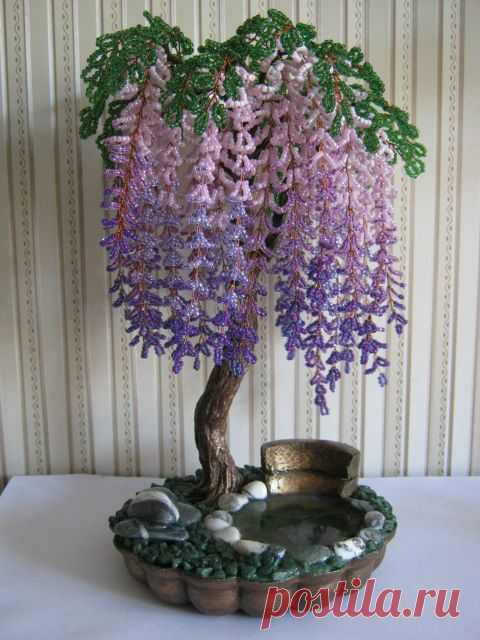 Глициния | biser.info - всё о бисере и бисерном творчестве