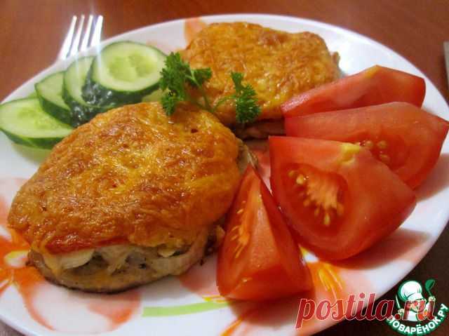 Куриное филе с баклажанами.