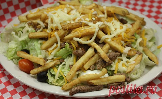 Салат с жареной картошкой: популярные рецепты блюда от разных кухонь