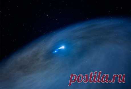 Космический телескоп Hubble зафиксировал уникальный случай космического каннибализма / Интересный космос