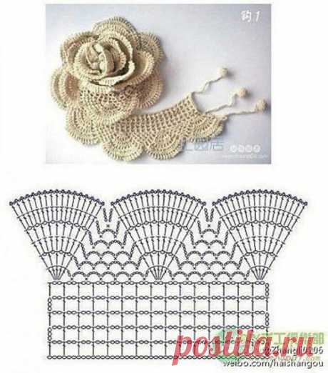 Шикарный цветок крючком — Сделай сам, идеи для творчества - DIY Ideas
