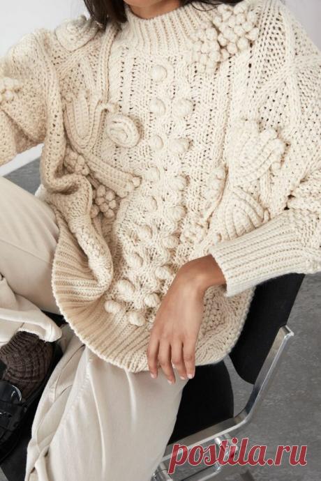 Вязаный свитер это скучный балахон? Развеиваем миф. Идеи для вдохновения! | Вяжем, лепим, творим, малюем) | Яндекс Дзен