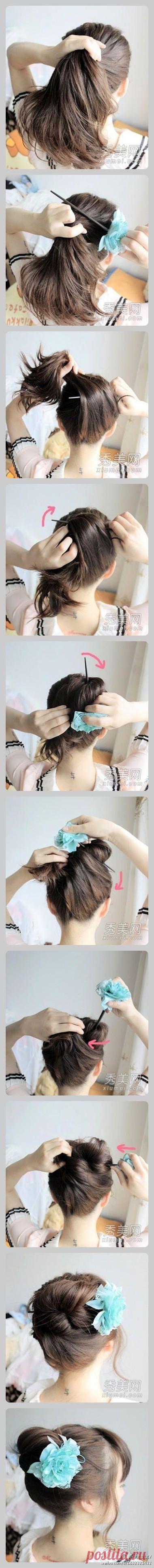 Chignon con la bacchetta - tutorial acconciature capelli