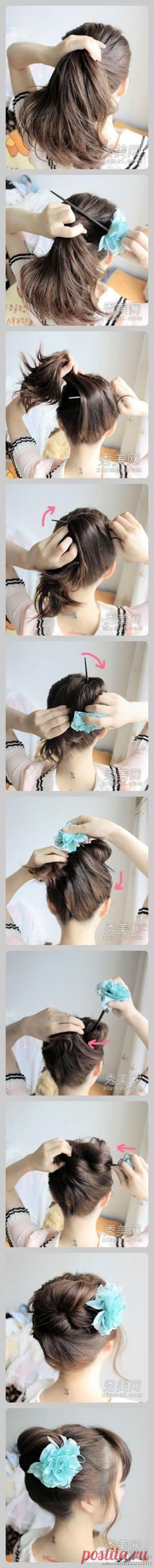 Chignon con la bacchetta - tutorial acconciature capelli