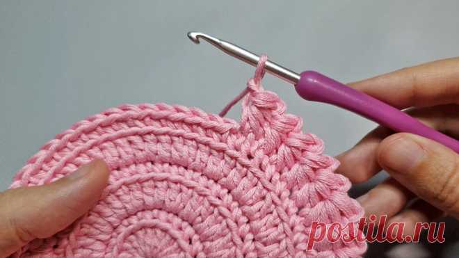 Необычная кайма крючком! Так вы еще не вязали! | Natali_crochet | Яндекс Дзен