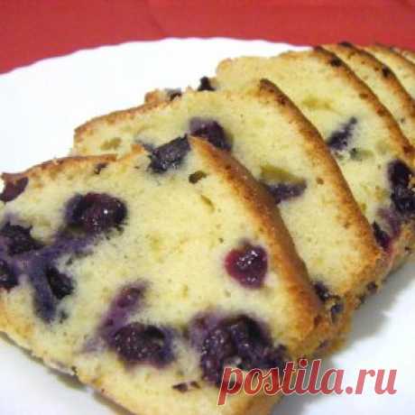 Кекс с черникой