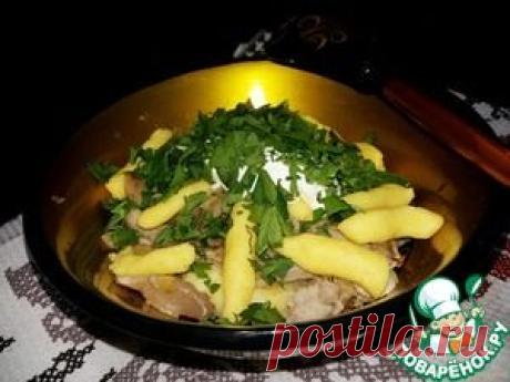 Ленивые вареники из картошки с грибами - кулинарный рецепт