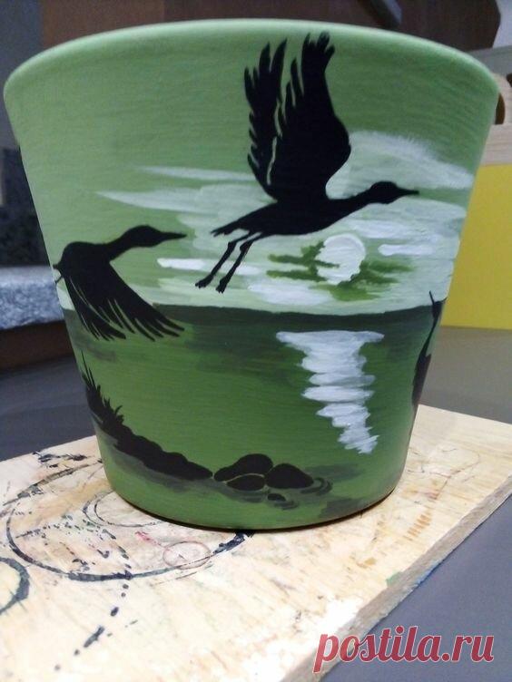 Расписные горшки. Невероятная подборка для вдохновения | Рукоделие от OvechkaMaster.ru | Дзен
