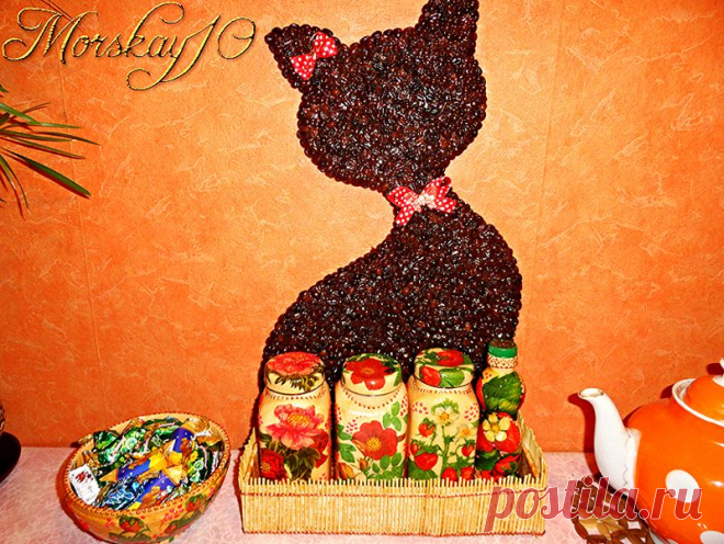 Моя кофейная кошечка и её окружение! (мастер-класс) - Декупаж - Женский Мир