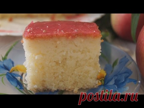 Сочный Манник на кефире. Оочень ВКУСНЫЙ И НЕЖНЫЙ!