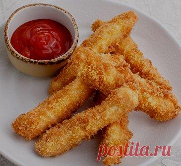 Куриные стрипсы в духовке - отличный перекус