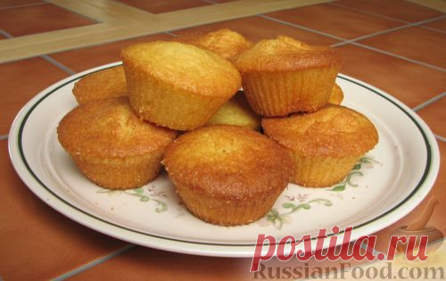 Рецепт: Кекс миндальный на RussianFood.com