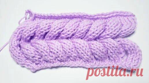 Азиатский Колосок | Объемный узор спицами | Марья вязала — Видео от twoloopstore | Вязание | МК - смотреть онлайн в поиске Яндекса по Видео