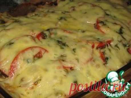 Куриная запеканка с баклажанами и помидорами