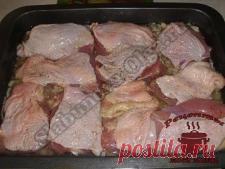 Курица с гречкой. Рецепт. Фото