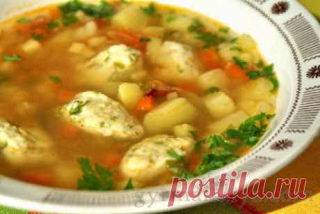 Овощной суп с кукурузными клёцками | Гурмандия