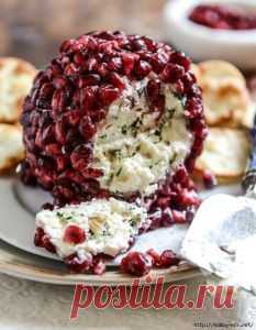 Гранатовые сырно-миндальные шарики | Don Аппетит