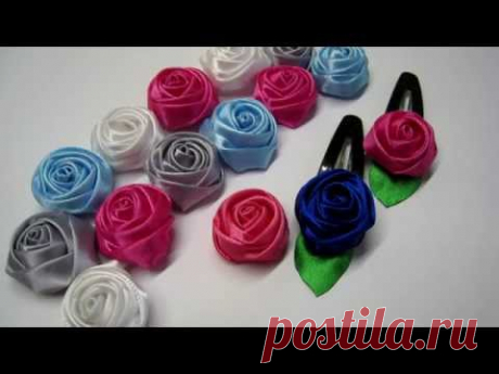 Роза Канзаши МК.DIY