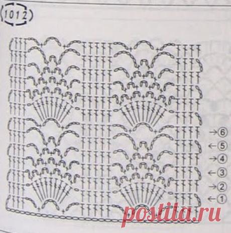 Коллекция узоров крючком.