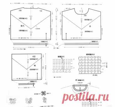 Вязанные ажурные блузы с длинным рукавом - вне времени и сезона. | Зеленая комната | Дзен