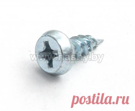 Саморез цилиндр острый, цинк | Купить саморезы с прессшайбой/цилиндрической головкой оптом, цена