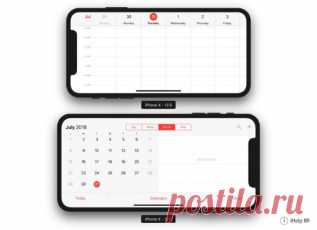 6.5-дюймовый iPhone X Plus будет поддерживать горизонтальный режим как у iPad Используя инструмент для симуляции iOS 12 и Xcode, кто-то сумел обнаружить приложения, уже оптимизированные под новое разрешение. Среди них был Календарь, Контакты и Сообщения.