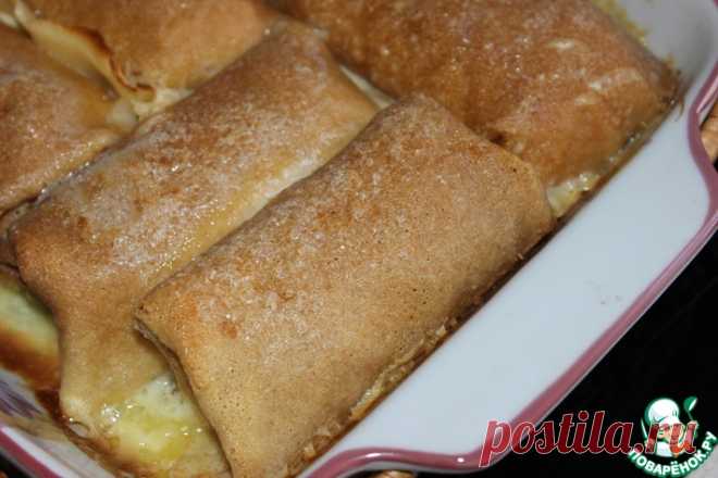 Блины, тушенные в домашней сметане Кулинарный рецепт