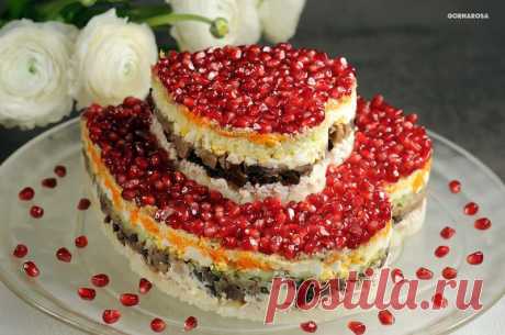 Салат "Два сердца" Рецепт приготовления