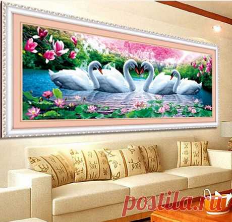 Diamond Painting Cross Stitch Picture - More Detailed Picture about YGS 41 DIY 5D Swan Eternal Love Round Diamond Painting Cross Stitch Kits Soulmate Diamond Mosaic Home Decor Diamonds Embroidery Picture in Diamond Painting Cross Stitch from China Tea Capital CO.,LTD. | Aliexpress.com | Alibaba Group