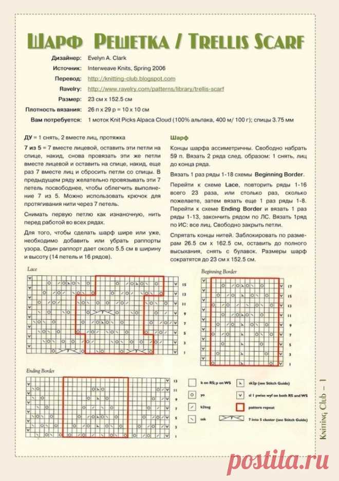 ШАРФ-ПАЛАНТИН «РЕШЕТКА»
