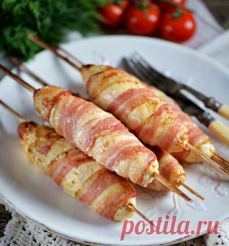 Кебаб из птицы с беконом: нежно, вкусно, быстро, просто. | DiDinfo | Яндекс Дзен