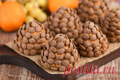 Пирожные "Шишки" без выпечки и из 3 продуктов (рецепт с фото) | Совет да Еда | Яндекс Дзен