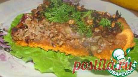 Праздничный постный киш - кулинарный рецепт