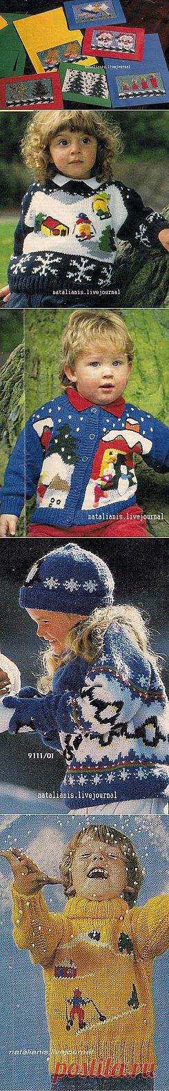 Всем, кто вяжет, дарю старые идеи для новых работ - Рисунок \ зима \ детям .......................................