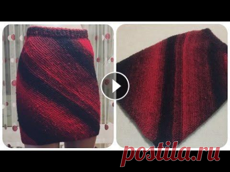 #Юбка &quot;Диагональ&quot;спицами#Юбка спицами#Без расчетов#МК Виктории Плантовой#2021# Юбка &quot;Диагональ&quot; вяжется без привязки к размерам и расчетам.Не надо высчитывать плотность и ряды,считать и умножать:)Свяжут все....