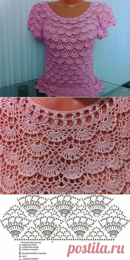 Очаровательная кофточка ажурным узором из категории Интересные идеи – Вязаные идеи, идеи для вязания