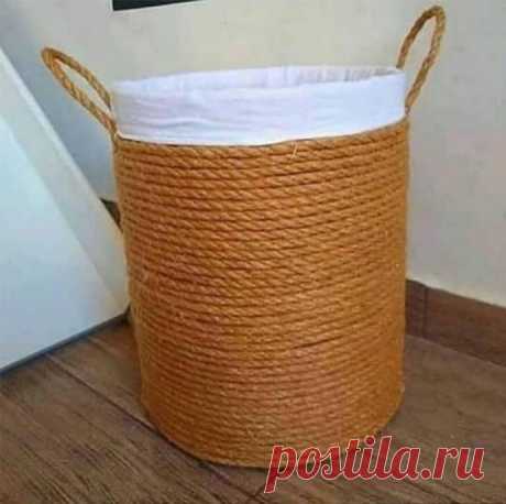​Корзина из пластиковой бутылки