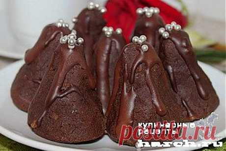 Шоколадные мини-пирожные “Родные просторы” | Харч.ру - рецепты для любителей вкусно поесть