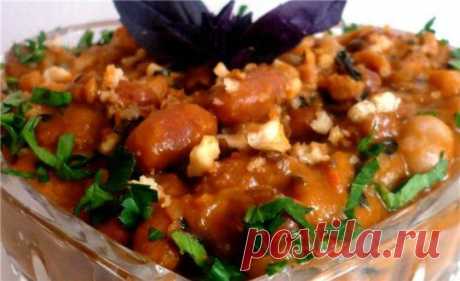 Фасоль в стиле лобио. Постное, очень вкусное и быстрое блюдо!