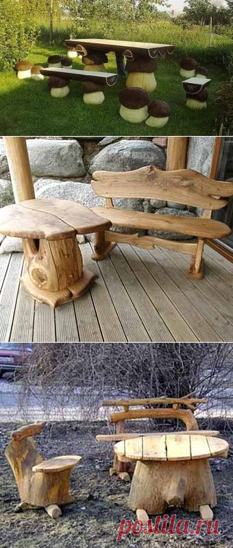 Дачная мебель своими руками из подручных материалов