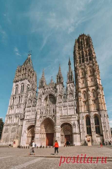 The Massive and Stunning Gothic Cathedral in Rouen, France  |  Pinterest