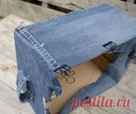 diy denim storage boxes for your bits and bobs , crafts, decoupage, organizing, repurposing upcycling, storage ideas