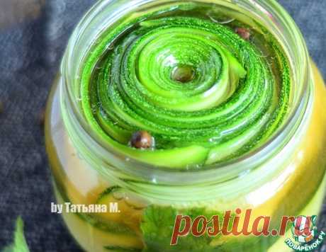 Кабачок, маринованный слайсами – кулинарный рецепт