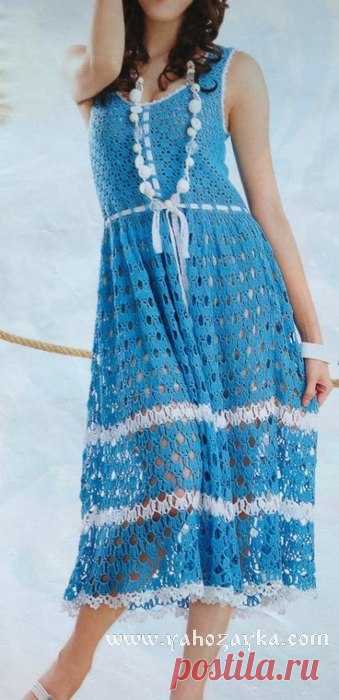 Летний сарафан крючком со схемами. Тайские модели вязание крючком схемы