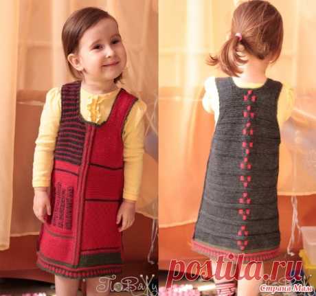 Шерстяной сарафан для девочки, Вязание от "ПоВяЖу" - Вязание - Страна Мам