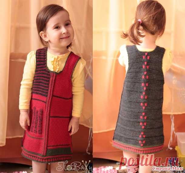 Шерстяной сарафан для девочки, Вязание от "ПоВяЖу" - Вязание - Страна Мам