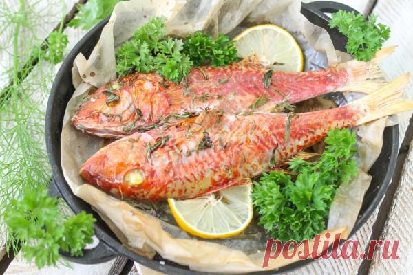 Барабулька в духовке — Sloosh – кулинарные рецепты