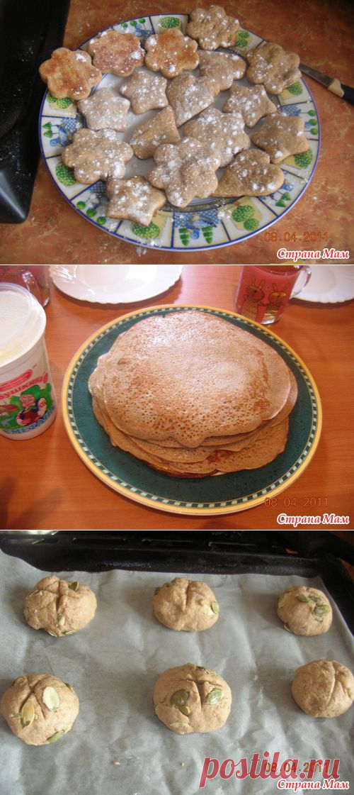 Гречневая мука. Печенье, булочки, блины.